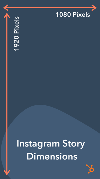 Instagram Story dimensions (1080 pixels by 1920 pixels)