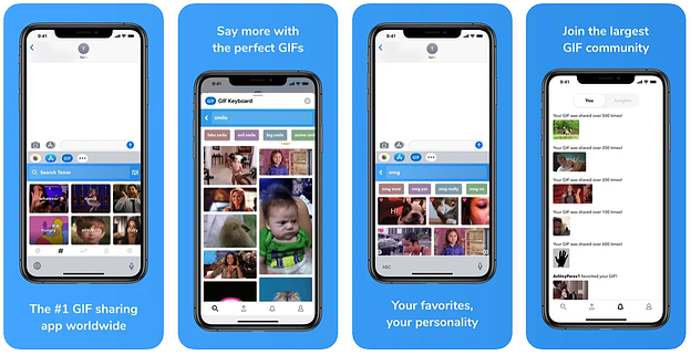 Tenor mobile GIF keyboard