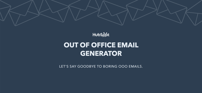 Out of Office email generator