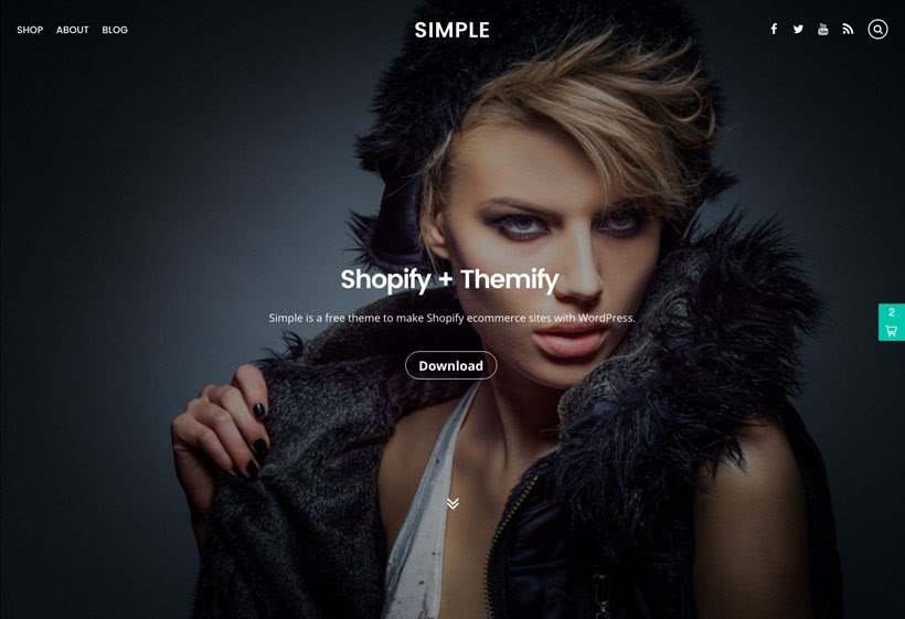 Simple free WordPress blogging theme