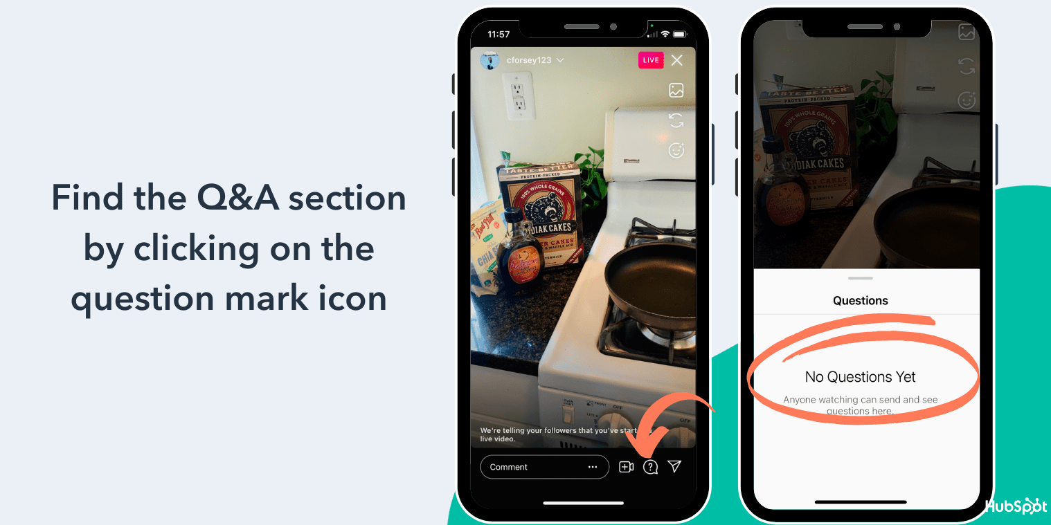 Use the Q&A option on Instagram Live to engage with followers
