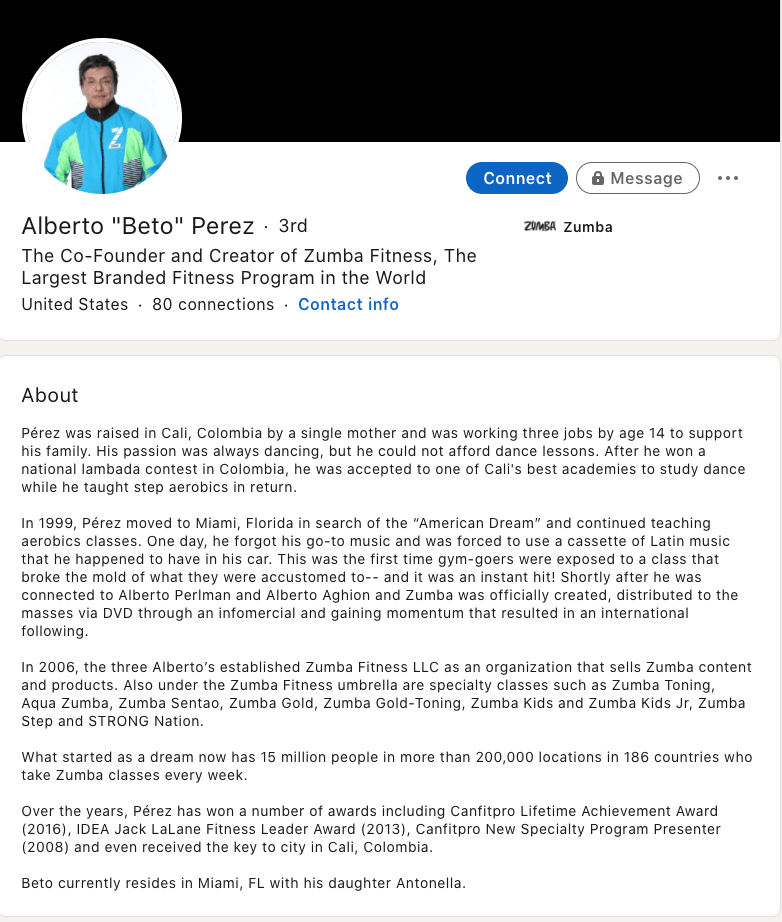 bio examples for resume