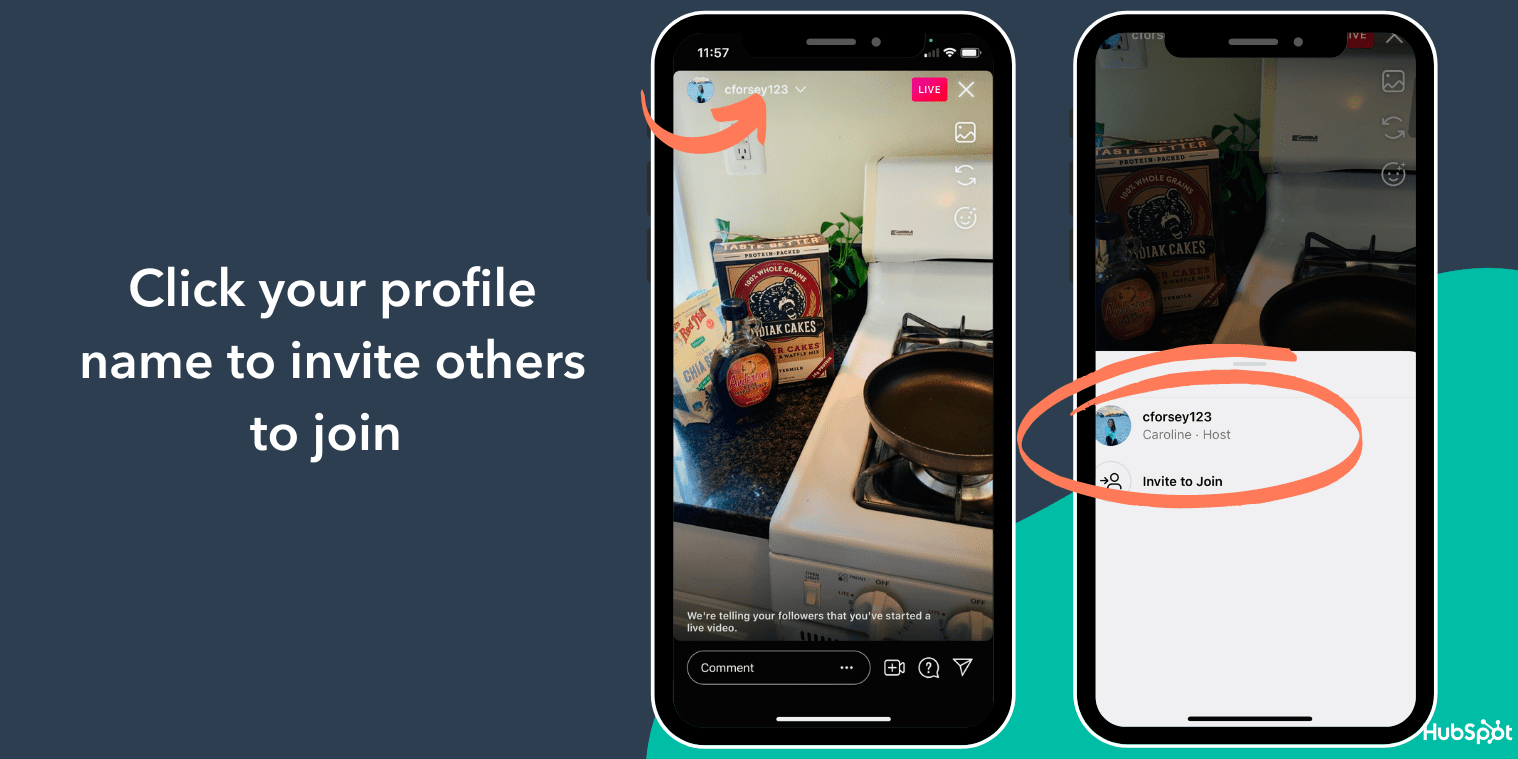 invite others to join your Live video on Instagram
