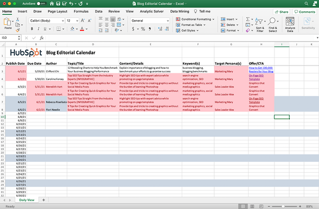 Excel sheet with duplicates highlighted.