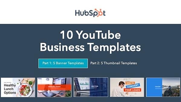 10 YouTube Business Templates for Content Marketing from HubSpot