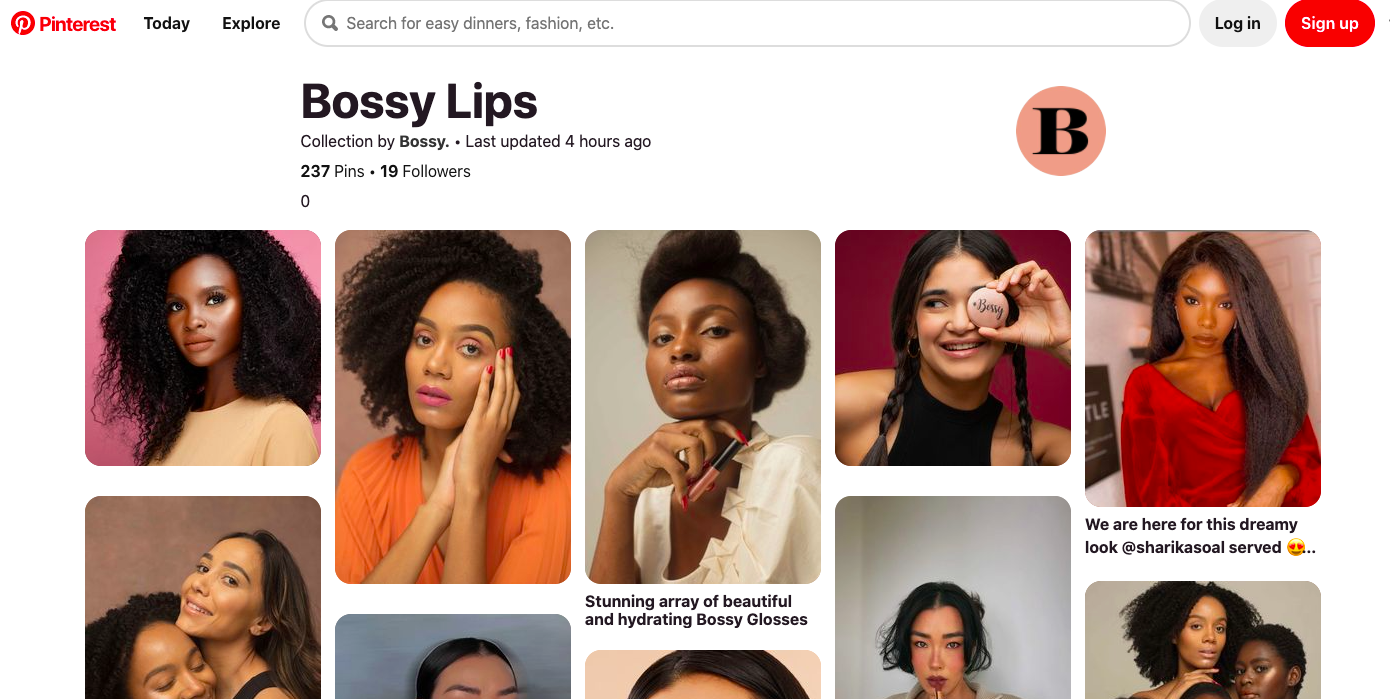 Bossy Pinterest Board