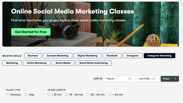 Online Social Media Marketing Classes by skillshare