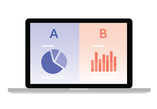 ab test graphic