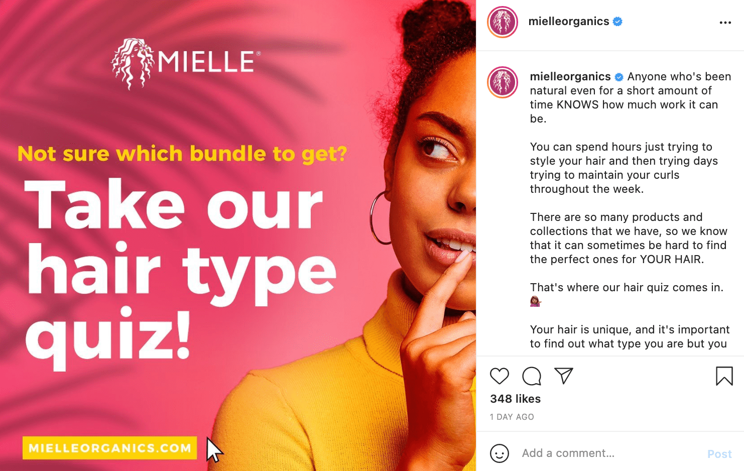 mielle organics social media strategy example