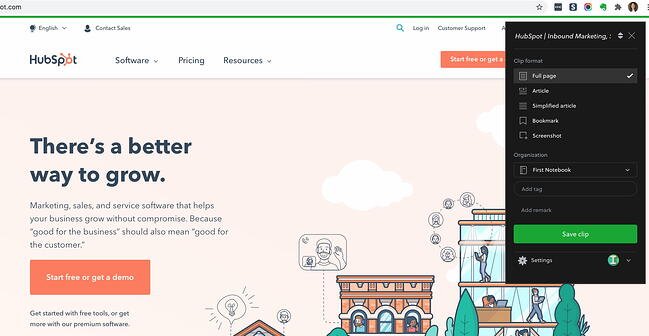 Evernote Web Clipper Chrome extension