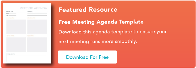 meeting agenda template