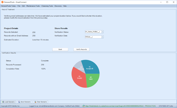 DemandTools verifying email addresses to avoid duplicates