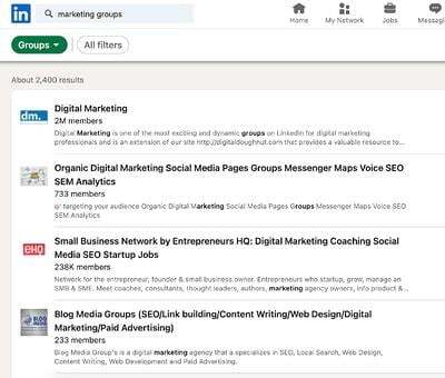 ow to Find Groups on LinkedIn step 3
