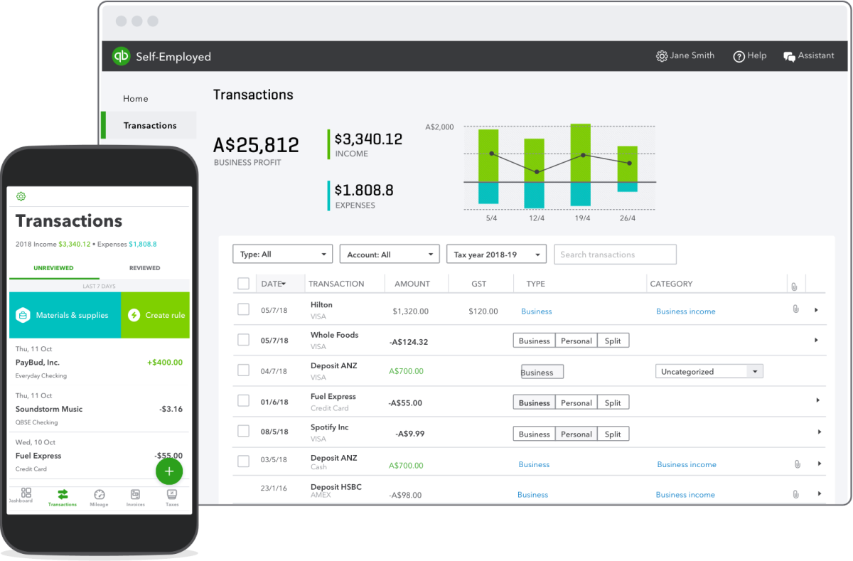 QuickBooks Self-Employed for freelancers