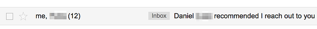 subject line example