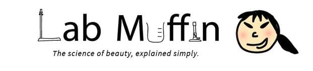 lab muffin logo with marketing message that reads "the science of beauty, explained simply."
