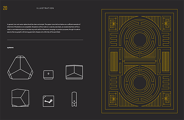 alienware brand style guide sleek aesthetic