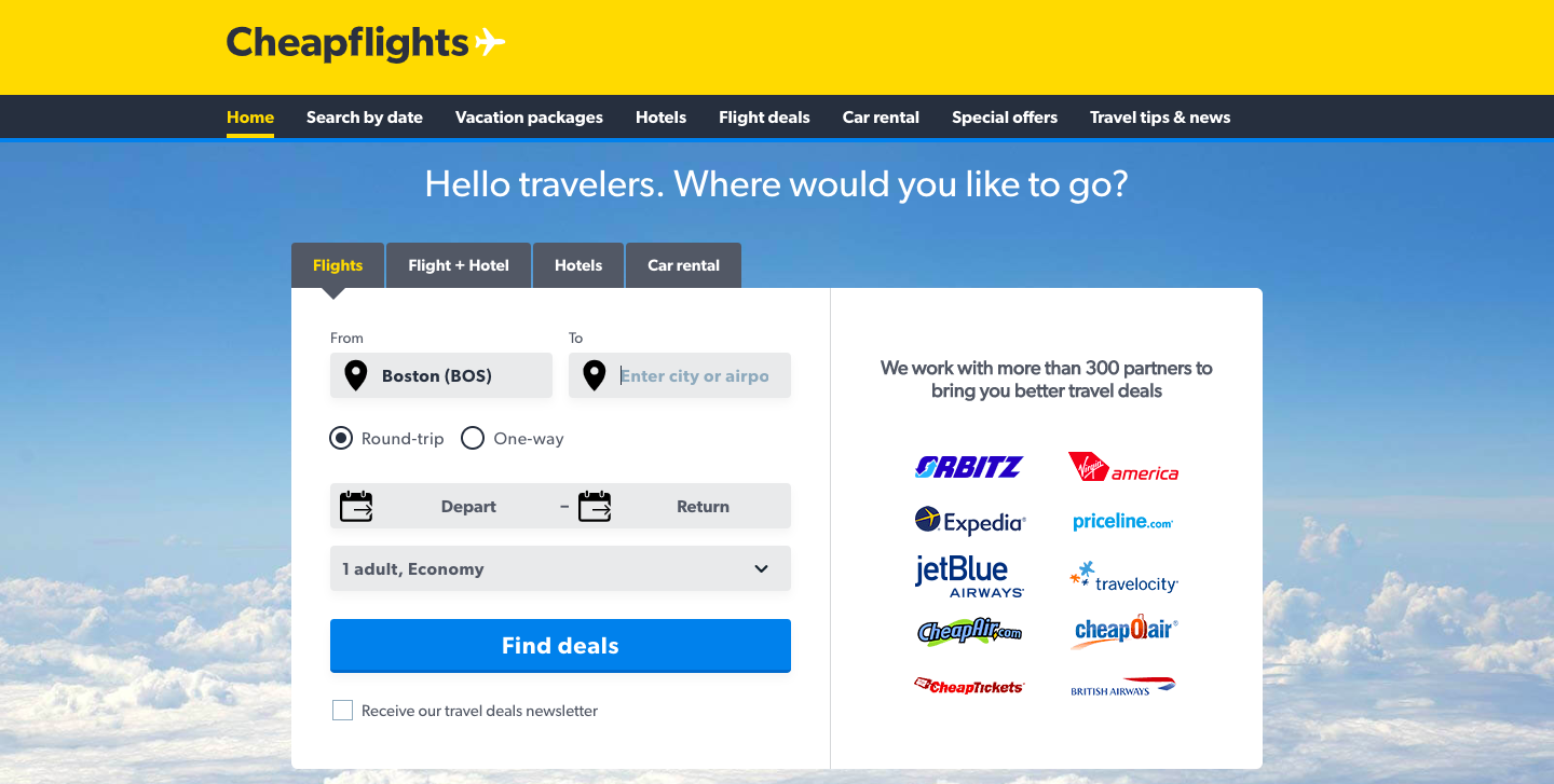 best affiliate marketing programs: cheapflights