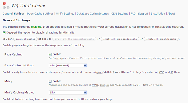 best wordpress plugins for marketers: w3 total cache