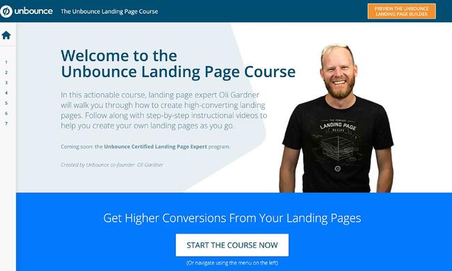 Unbounce Landing Page Example