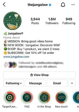 best instagram highlight covers: the jungalow