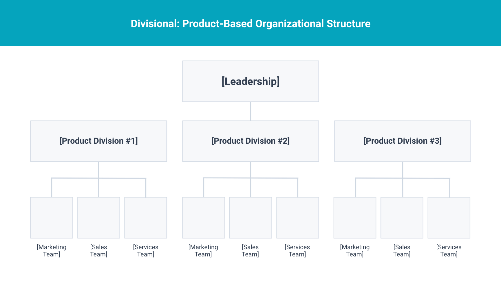 types of organizational structures: product-based