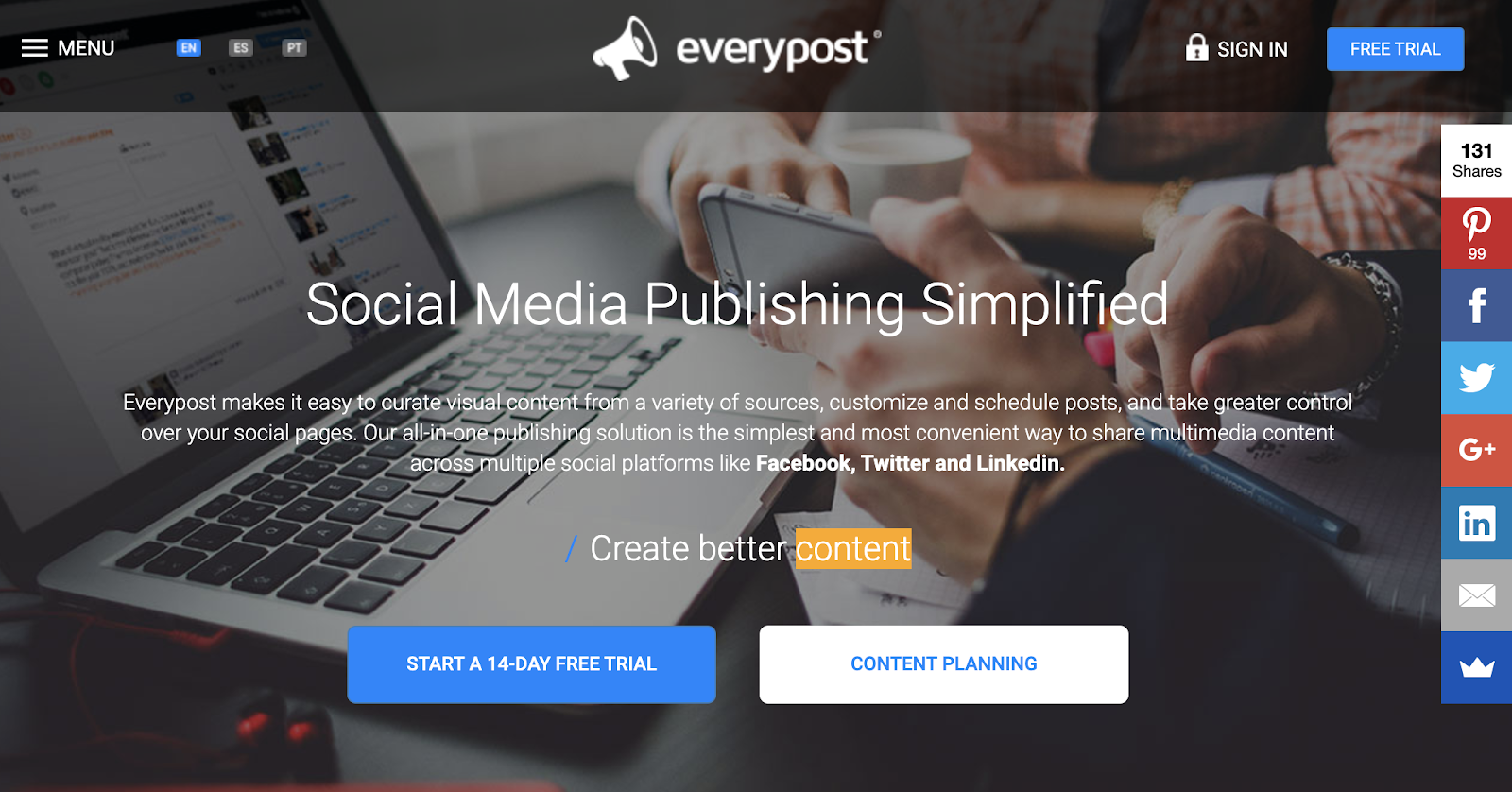 best social media management tool: everypost