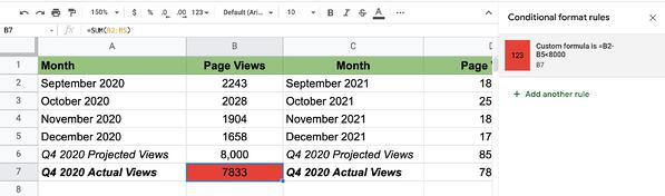 conditional formatting based on another cell range step 5