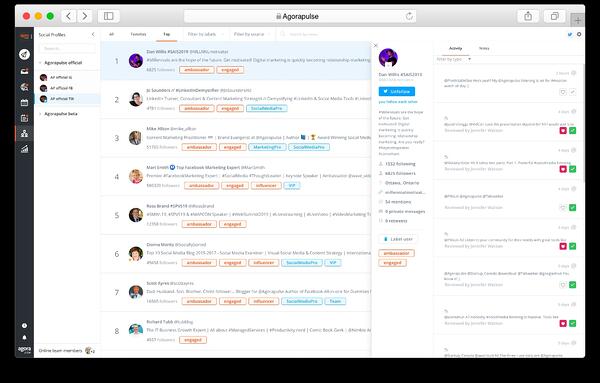 best social media management tools: agorapulse