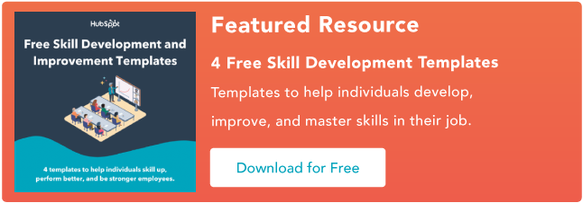 skill improvement template