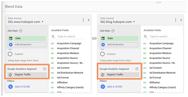 google data studio tips: join key