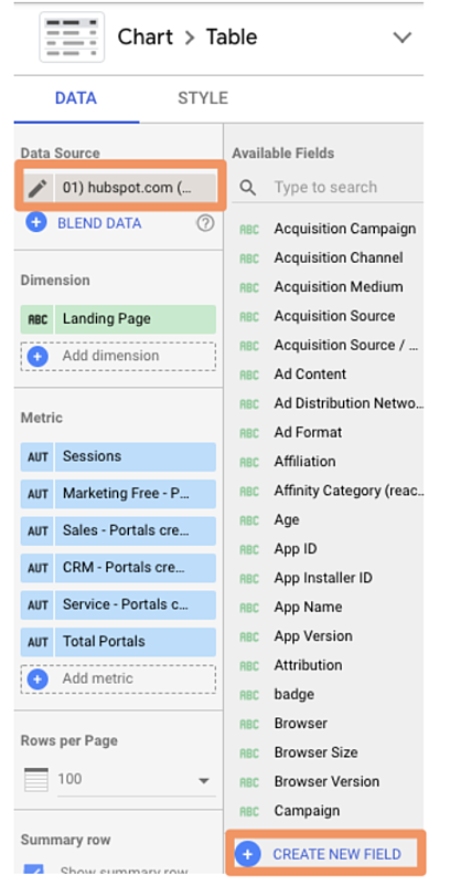 google data studio tips: create new field