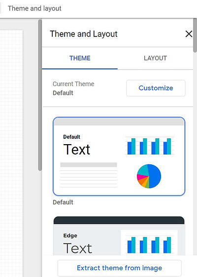 google data studio tips: theme options