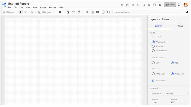 how to connect data sources to google data studio: create report