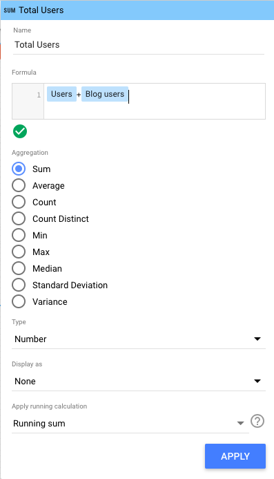 google data studio tips: update the formula