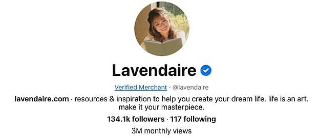 Companies on Pinterest: Lavendaire