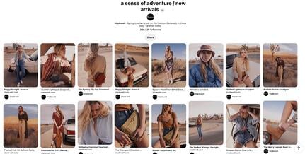 Pinterest Marketing: inspirational board from Madewell