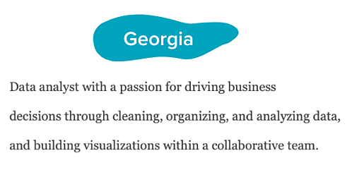 best resume font: georgia