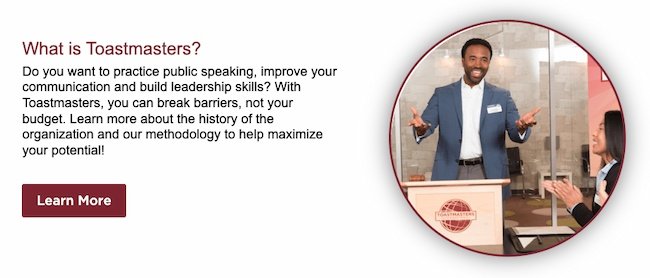 Leadership resources: Toastmasters