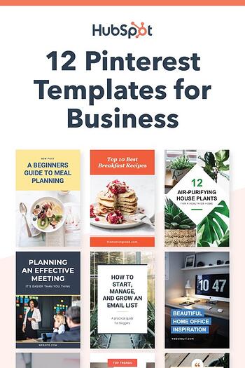 content marketing templates: pinterest templates