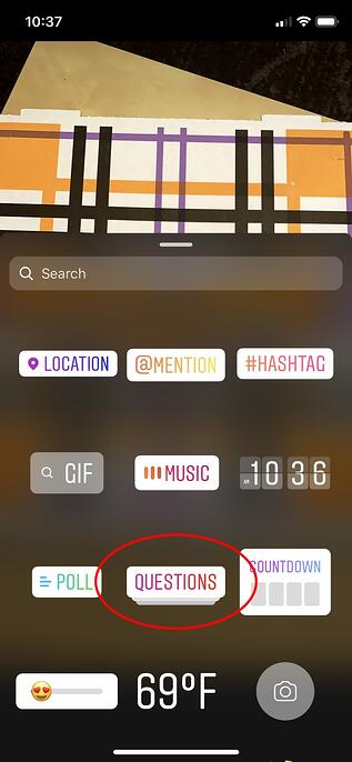 how to use Instagram Questions