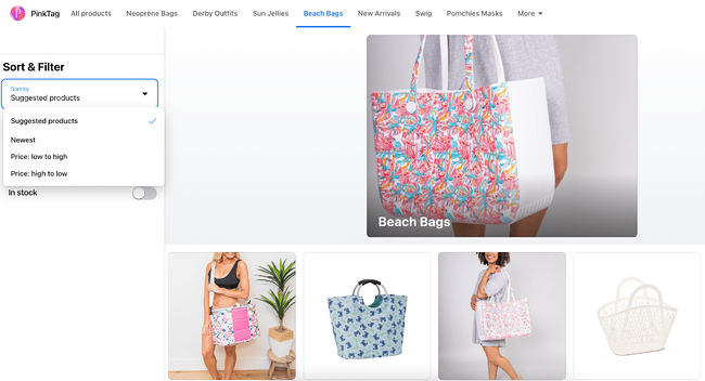 Pink Tag Boutique Facebook Shops Case Study