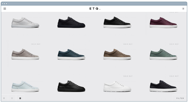 Best website examples: etq