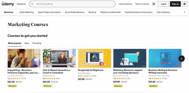 udemy online marketing course