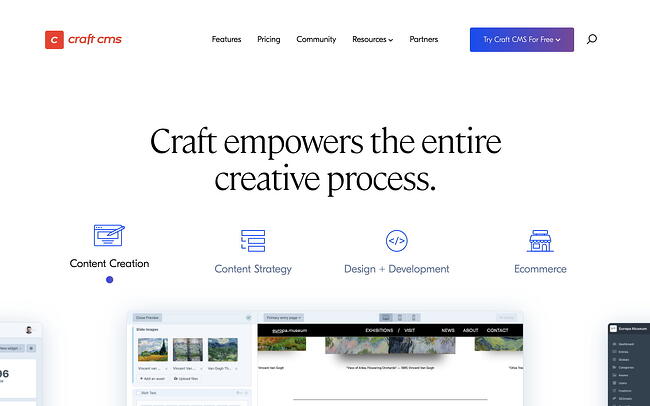 Best blogging platform: Craft CMS