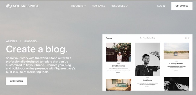 Best blogging platform: Squarespace