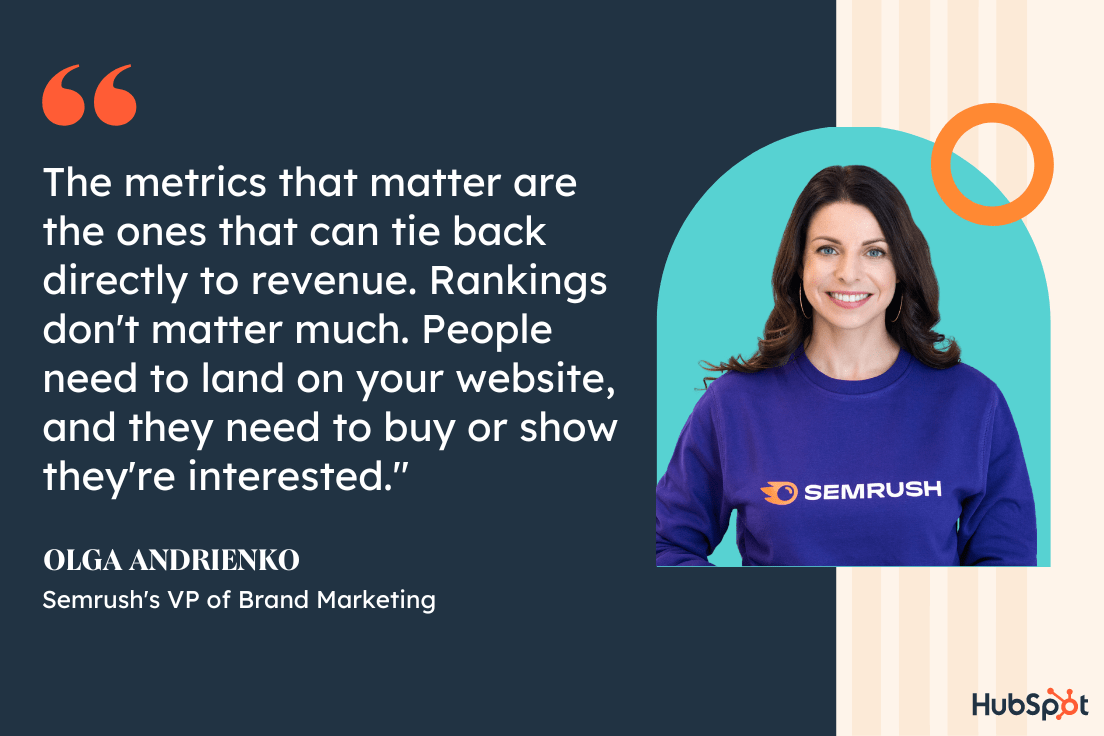 vp of semrush marketing on top seo metrics 2023