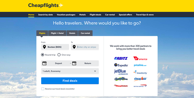 best affiliate marketing programs: cheapflights