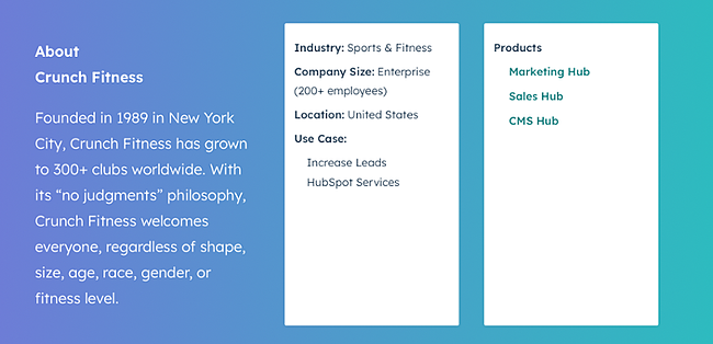 case study format: about the company