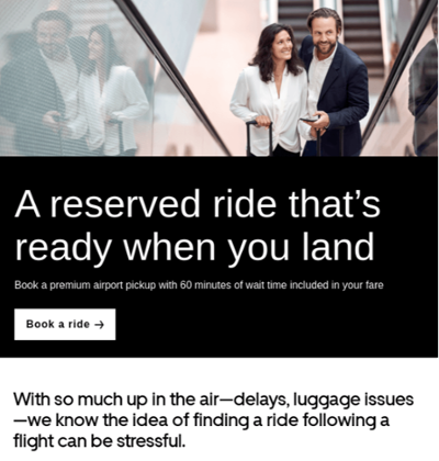 best email marketing campaign examples: uber